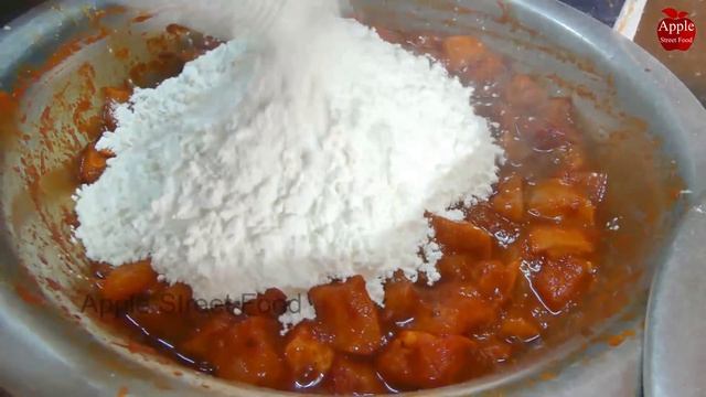 Crispy Chicken Pakoda - How To Make Chicken Pakora || Apple Street Food смотреть онлайн