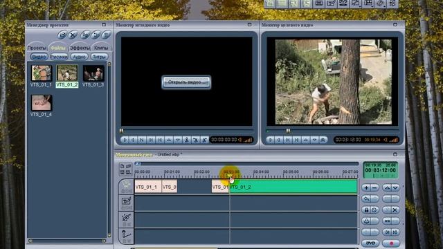 Простая "нарезка" видеофайлов VOB и MPEG2 (Womble MPEG Video Wizard DVD) смотреть онлайн