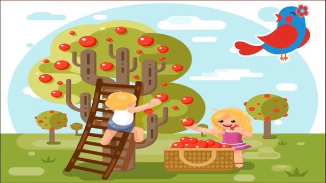 Shake shake the apple tree || Nursery Rhyme in English || KG Kids song || Apple tree song || смотреть онлайн