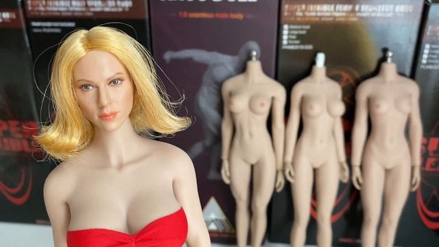 Обзор головы Скарлет Йохансон от GacToys 002B на бесшовных телах TBLeague Phicen.
