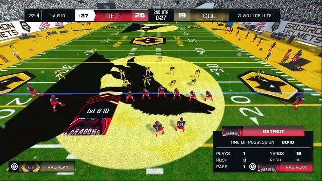 Gridiron Virtual League || DET v COL wk1 || Axis Football Gameplay смотреть онлайн