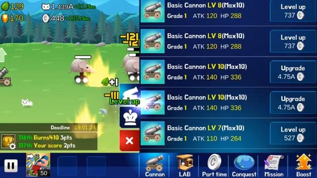 Cannon King Dave - Gameplay iOS/Android смотреть онлайн