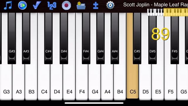 Scott Joplin - Maple Leaf Rag - How to Play Piano Melody смотреть онлайн