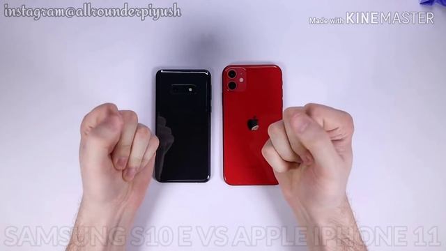 SAMSUNG S10E VS IPHONE 11 RED..ARP смотреть онлайн