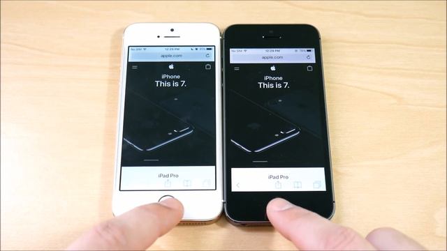 iPhone 5S iOS 10.2.1 vs iPhone iOS 10.3 Beta 6 смотреть онлайн