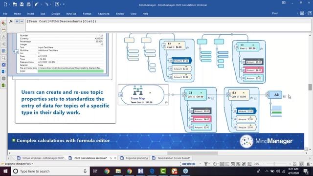 Calculate metrics and data with ease using MindManager смотреть онлайн
