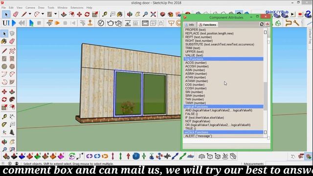 How to make Sliding Door in SketchUp. смотреть онлайн