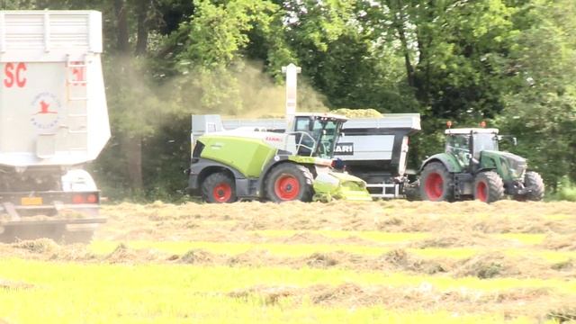 Claas Jaguar 970 con pick up Fendt 828 e 926 e carri Pagliari смотреть онлайн