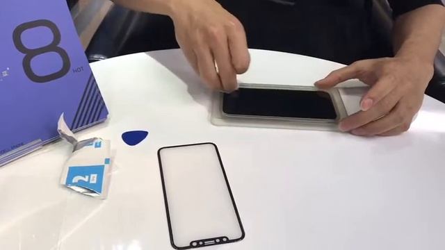 iPhone X 3D curved full cover glass with easy application смотреть онлайн