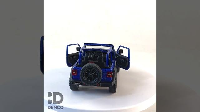 Металлическая машинка Kinsmart 1:34 2018 Jeep Wrangler (Открытый верх), инерционный / Синий смотреть онлайн