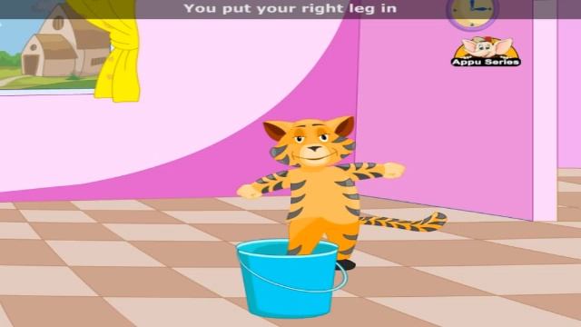 Here we go looby loo with Lyrics - Nursery Rhyme смотреть онлайн
