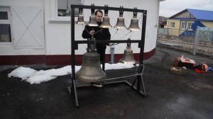 Первый звон на новой звоннице в Кудеярово