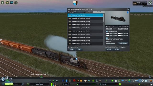Cities:Skylines UP big boy custom sound test 2 смотреть онлайн