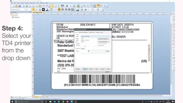 Brother UK - Desktop thermal Printers how to guide - Bartender смотреть онлайн