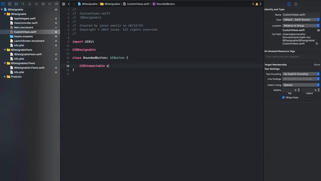 5 minute swift IBDesignable rounded button смотреть онлайн
