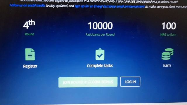 Get free energi NRG coin airdrop by completing simple task, round 4 global bonus смотреть онлайн