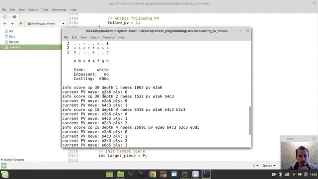 60-Bitboard CHESS ENGINE in C sorting PV moves some BONUS TALK at the end смотреть онлайн
