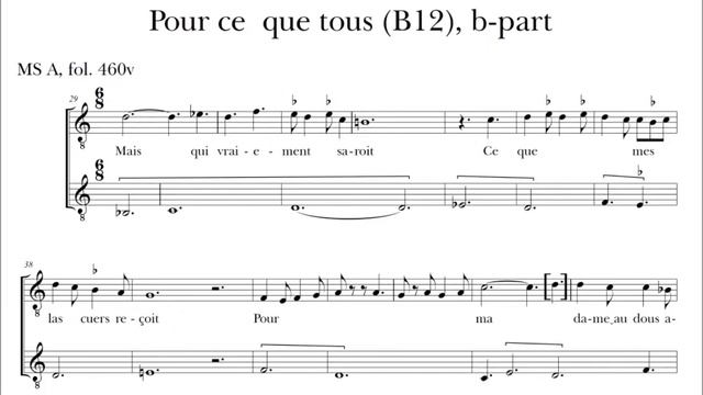 Guillaume de Machaut, B12 - Pour ce que tous (MS A, B-part) смотреть онлайн