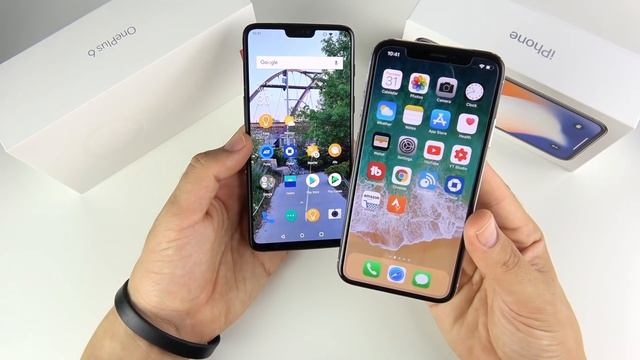 OnePlus 6 vs iPhone X Full Comparison! смотреть онлайн