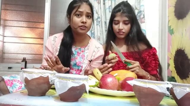 Fresh Fruits Eating Challenge with Curd | Apple, Grapes, Strawberry, Cherry, Banana, Orange Eating смотреть онлайн