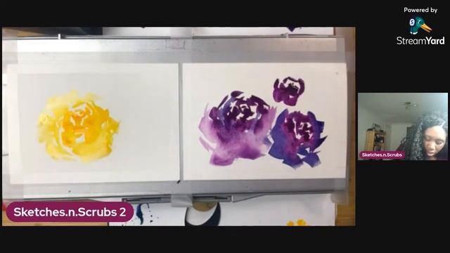 Mixed media florals - Art & Chat смотреть онлайн