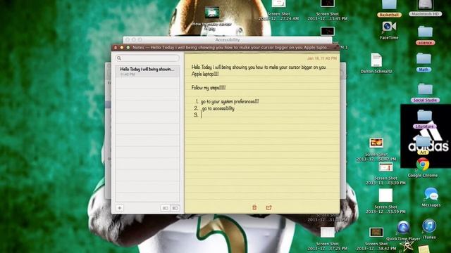 How to make your cursor big on Apple laptop смотреть онлайн