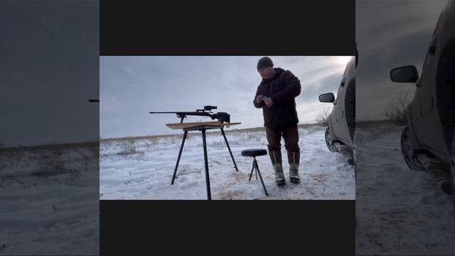 Проверка боя винтовки CZ-527, 223 rem и работа кронштейна от iRay. смотреть онлайн