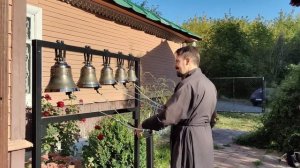 Первый звон на новых колоколах в Покровском храме г. Ясногорска