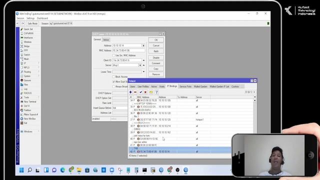 IP Binding & Limit Bandwidth Hotspot mikrotik смотреть онлайн