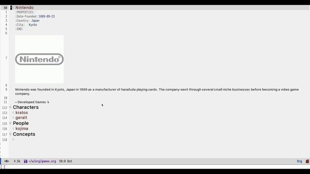 org-gamedb demo - A game API client for Emacs org-mode смотреть онлайн