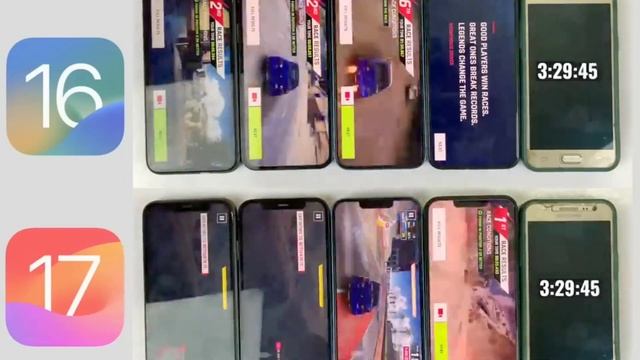 Battery Test for iPhone IOS16 & 17: iPhone 11, 12, 13, 14 VS iPhone 15, 15 Plus, 15 pro, 15 pro max смотреть онлайн