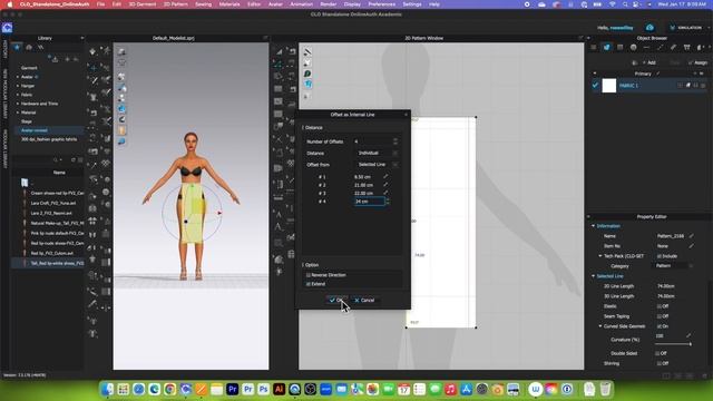 Part 1: Drafting a Back/Front Patterns in CLO 3D (Beginners) смотреть онлайн