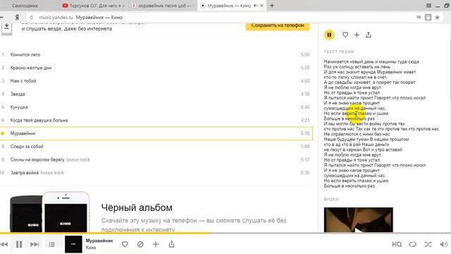 Смысл песни Муравейник В.Цоя смотреть онлайн