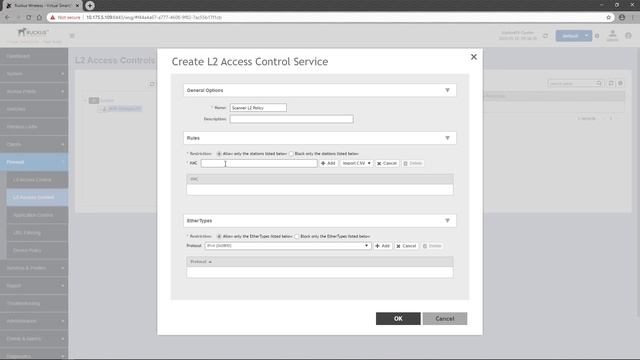 RUCKUS SmartZone 5.2 - Layer 2 Access Control Policy смотреть онлайн