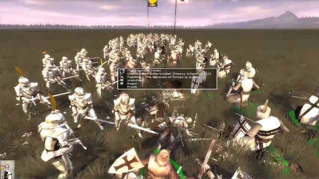 Medieval II: Total War 1vs1-Teutonic: Dismounted Ritterbrüder vs Dismounted Gothic Knights смотреть онлайн
