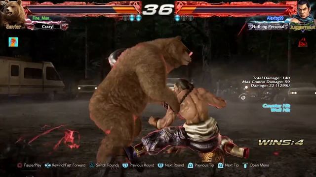 TEKKEN™7 PS4 Feng Wei comeback round against Kuma смотреть онлайн