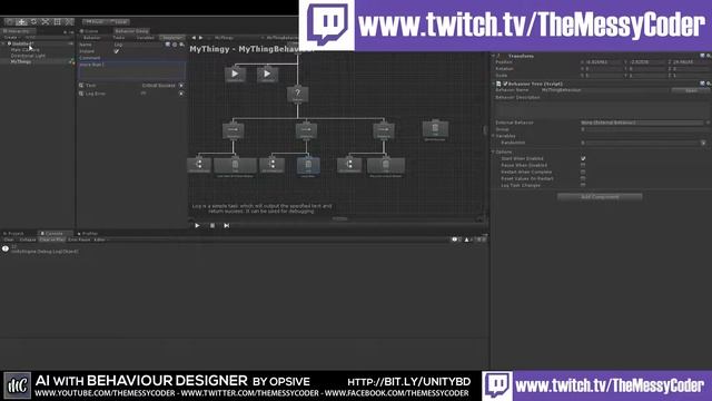 Unity Tutorials - create AI Trees with Behaviour Designer смотреть онлайн