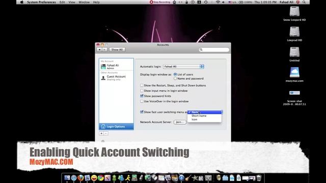 Enabling quick user account switch in mac os x смотреть онлайн