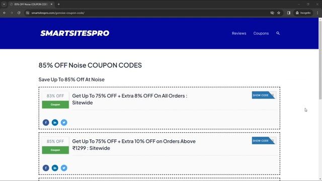 Noise Coupon Code 2024💥Noise Promo Code💥Noise Discount Code смотреть онлайн