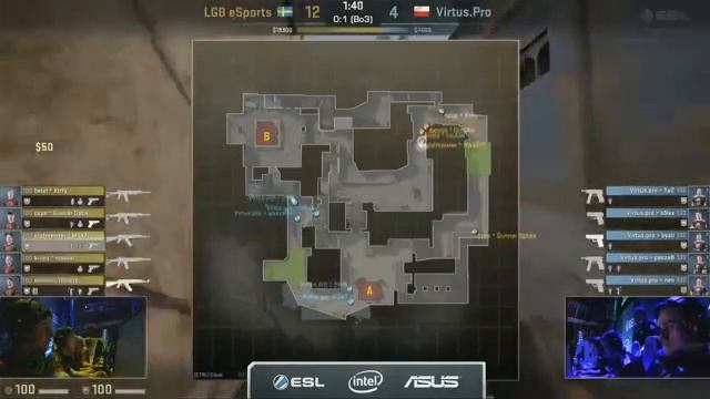 Virtus pro vs LGB eSports Semifinal Map 2 EMS One Katowice 2014 CS GO смотреть онлайн