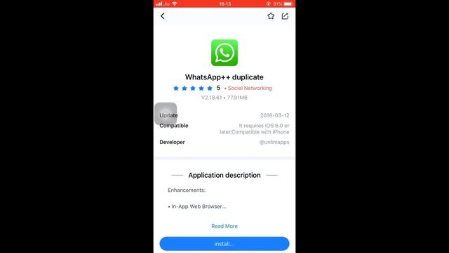 Tutorial to Install 2 WhatsApp accounts in iPhone (No Jailbreak) смотреть онлайн