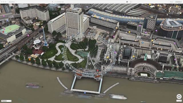 Apple Maps com Animação 3D, London Eye e Big Ben смотреть онлайн