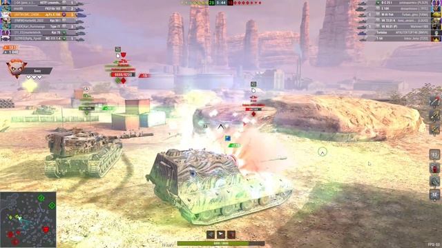 Jg.Pz. E 100 22500 урона WoT Blitz смотреть онлайн