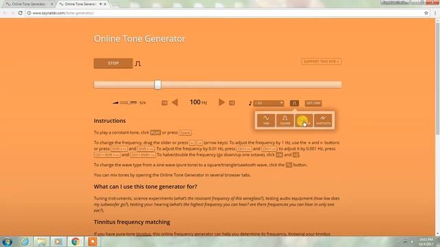 Tone Generator смотреть онлайн