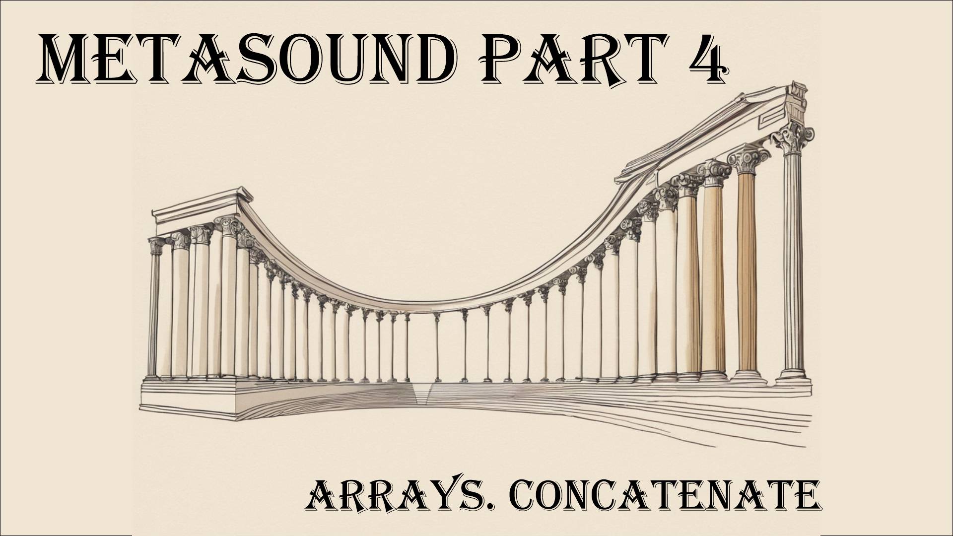 UE5 Metasound Array Concatenate смотреть онлайн