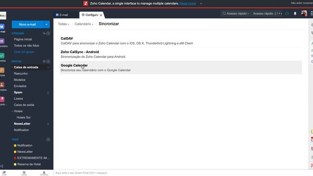 Como sincronizar o seu calendário do Google Calendar com a sua conta do Zoho Mail смотреть онлайн