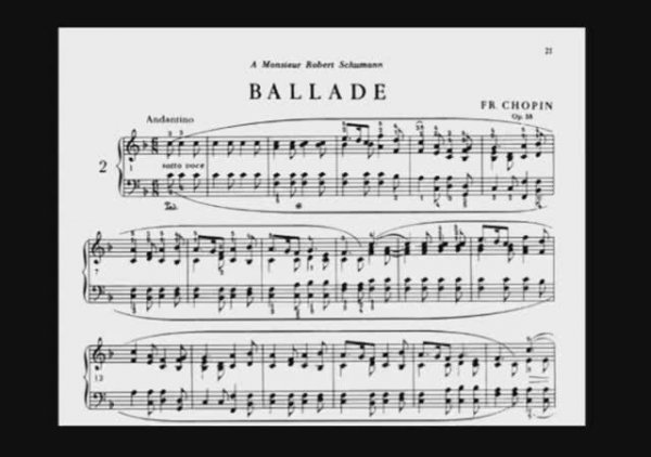 Шопен. Баллада №2. op.38. НОТЫ
Chopin. Ballade No. 2 (F-dur), Op. 38