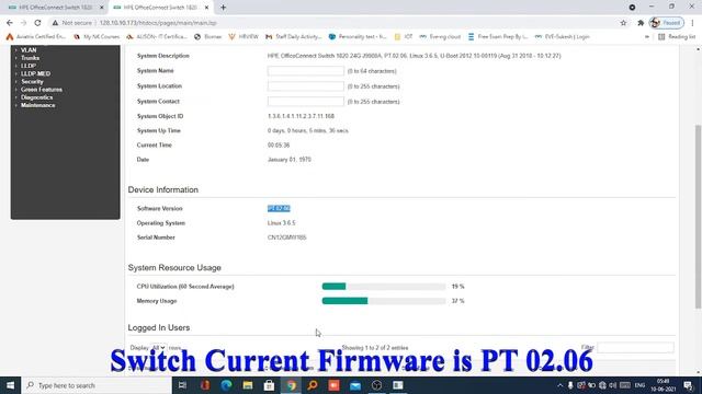 How to update firmware HP/HPE Network Manageable Switches | HPE Office Connect 1820-24G смотреть онлайн