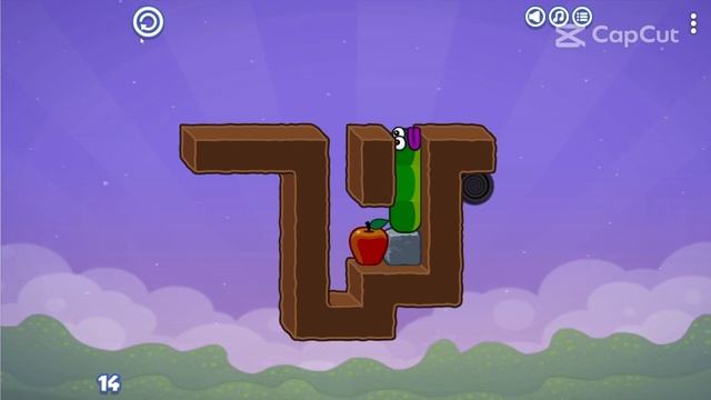 Apple Worm Level 14 Guide
