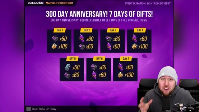 300 DAY ANNIVERSARY 7 DAY OF GIFTS | Marvel: Future Fight (iOS/Android) смотреть онлайн